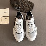 Fendi Flow White nylon and suede low tops - 2