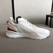 Fendi Flow White Red nylon and suede low-tops - 5