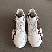 Fendi Flow White Red nylon and suede low-tops - 2