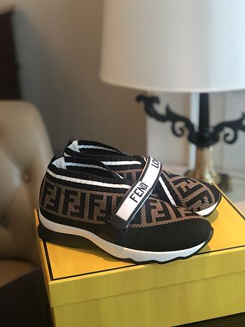 Fendi Black fabric sneakers