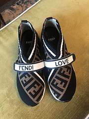 Fendi Black fabric sneakers - 6