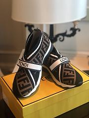 Fendi Black fabric sneakers - 5