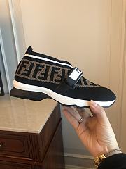 Fendi Black fabric sneakers - 4