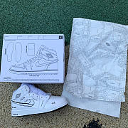 Air Jordan 1 Mid Schematic (GS) DQ1864-100 - 3