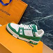 LV TRAINER SNEAKER GREEN JEANS 1A8WAX - 3