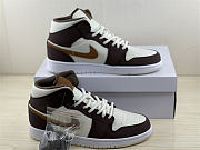 Air Jordan 1 Mid SE Brown Basalt Oatmeal (W) DO6699-200 - 5