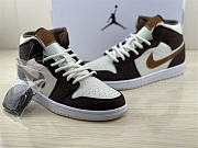 Air Jordan 1 Mid SE Brown Basalt Oatmeal (W) DO6699-200 - 4