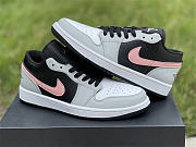 Air Jordan 1 Low Black Grey Pink 553558-062 - 2