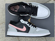 Air Jordan 1 Low Black Grey Pink 553558-062 - 4