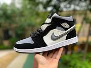 Air Jordan 1 Mid Satin Grey Toe 852542-011 - 2