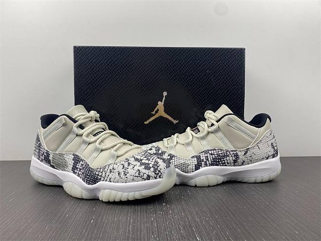 Nike Air Jordan 11 Retro Low 'Light Bone Snakeskin' CD6846-002 - 1