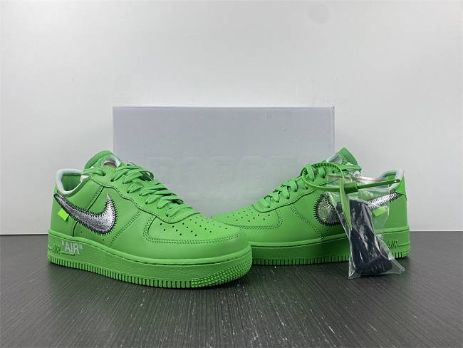  Nike Air Force 1 Low Off-White Light Green Spark DX1419-300 - 1