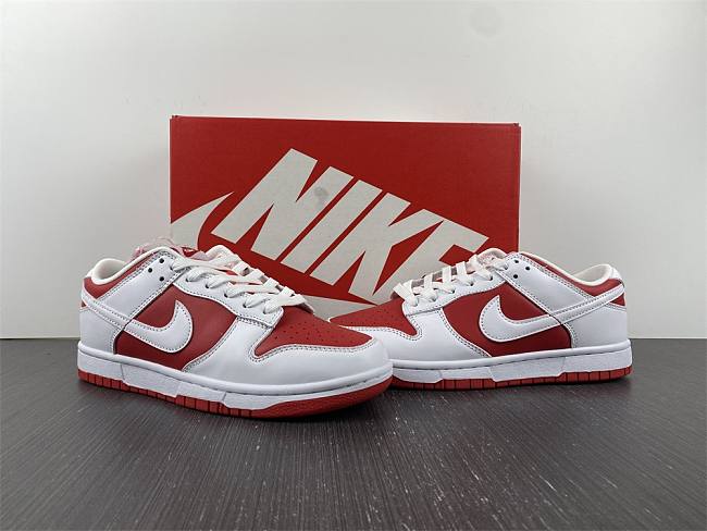  Nike Dunk Low 'White University Red' DD1425 - 1