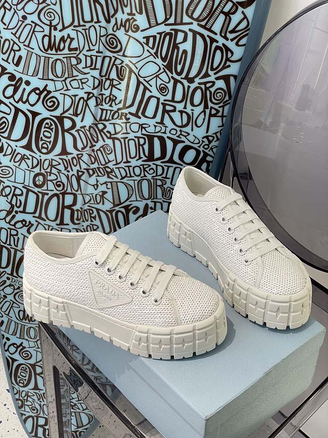 Prada Double Wheel sequin sneakers in White 1E787M_959_F0009_F_050 - 1