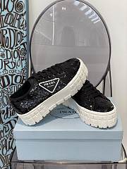 Prada Double Wheel sequin sneakers in Black 1E787M_959_F0002_F_050 - 6