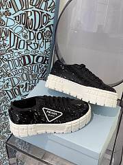 Prada Double Wheel sequin sneakers in Black 1E787M_959_F0002_F_050 - 2