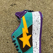 A Bathing Ape Bape Sta Teal Brown Yellow Suede 1I20-191-008 - 4