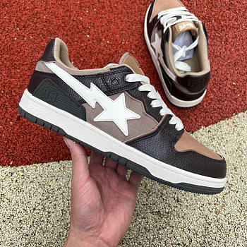 A Bathing Ape Bape SK8 Sta Brown Ivory 001FWH801013_BEI_A