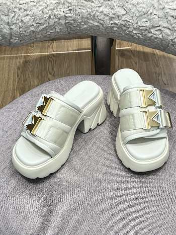 Bottega Veneta Padded technical fabric sandals White 690033V0DS22916