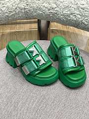 Bottega Veneta Padded technical fabric sandals Green 690033V0DS27278 - 1