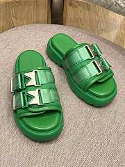 Bottega Veneta Padded technical fabric sandals Green 690034V0DS23730 - 1