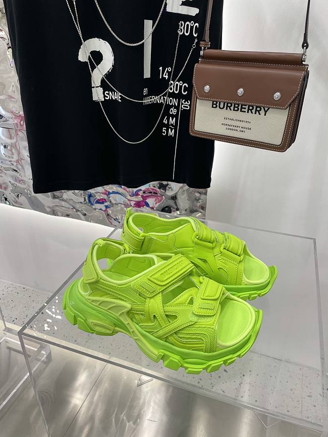 Balenciaga Track Sandal Fluo Green 617542 W2KA1 3805 - 1