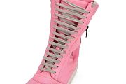 Rick Owens Leather Sneaker Boots in Pink - 3