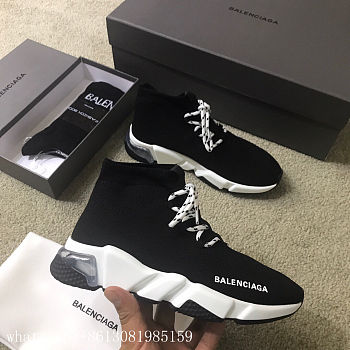 Balenciaga Speed Trainer Lace Up Black