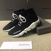 Balenciaga Speed Trainer Lace Up Black - 5