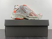 Balenciaga Runner Trainers in neon orange and off-white mesh and nylon 677402W3RBM9770 - 1