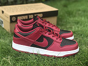 Nike Dunk Low Next Nature Appears in Dark Red and Black DN1431-002 - 1