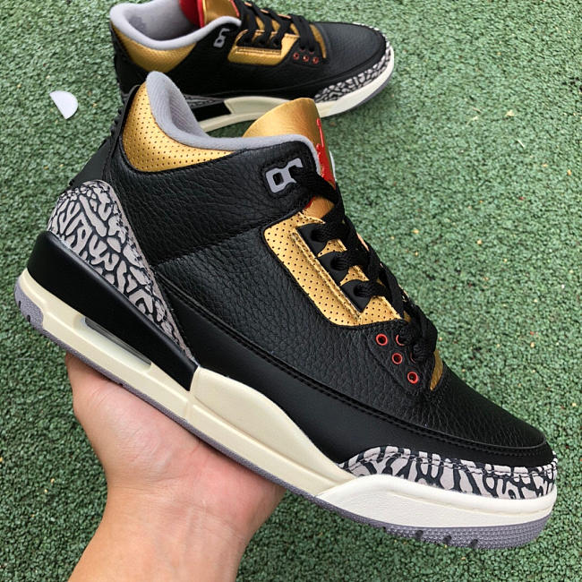 Air Jordan 3 Retro Black Cement Gold (W) CK9246-067 - 1