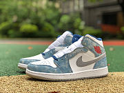 Air Jordan 1 Mid French Blue Fire Red DN3706-401 - 3