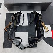 SANDALS WITH NARROW STRAPS AND METAL INTERLOCKING YSL MONOGRAM HEEL - 2