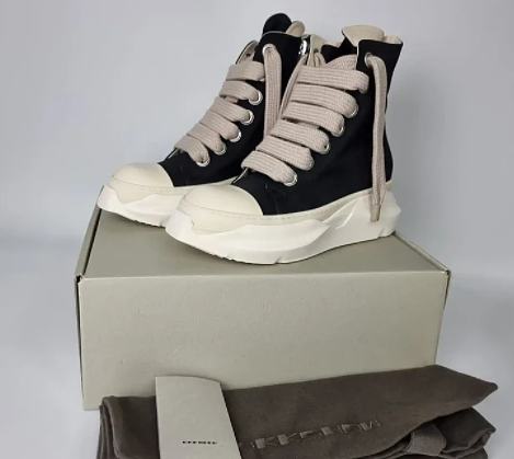 Rick Owens DRKSHDW Abstract Jumbo Sneakers in Black - 1