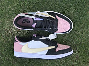 Travis Scott x Air Jordan 1 Low OG Pink White Black DM7866-066 - 2