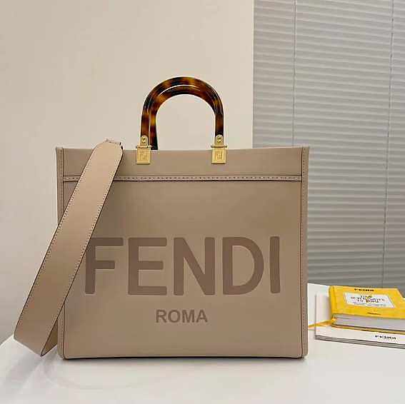 Fendi Sunshine Medium Beige Bag 35x31x17cm - 1