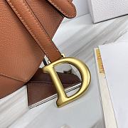 Dior Saddle Grained Leather Cognac - 25.5x20x6.5 cm - 2