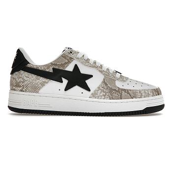 A Bathing Ape Bape Sta Snake Skin Beige