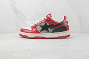 A Bathing Ape Bape SK8 Sta Red Grey 1I80-191-010/1I80-291-010 - 4