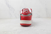 A Bathing Ape Bape SK8 Sta Red Grey 1I80-191-010/1I80-291-010 - 3