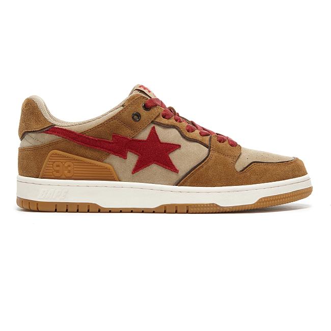 A Bathing Ape Sk8 Sta Wheat Red 001FWG701030X - 1