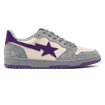 A Bathing Ape Court Sta Mist Grey Royal Purple 001FWG701032X