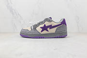 A Bathing Ape Court Sta Mist Grey Royal Purple 001FWG701032X - 2