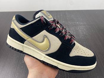 Nike Dunk Low LX Black Suede Team Gold (W) DV3054-001