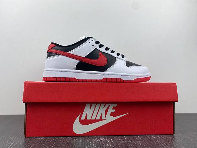 Nike Dunk Low Retro White Black University Red FD9762-061 - 1