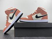 Air Jordan 1 Mid SE Orange Suede (GS) DV1336-800 - 3