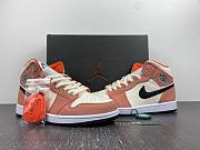 Air Jordan 1 Mid SE Orange Suede (GS) DV1336-800 - 4