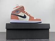 Air Jordan 1 Mid SE Orange Suede (GS) DV1336-800 - 5