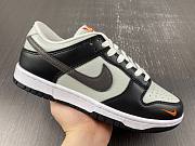 Nike Dunk Low Grey Black Orange Mini Swoosh FN7808-001 - 1